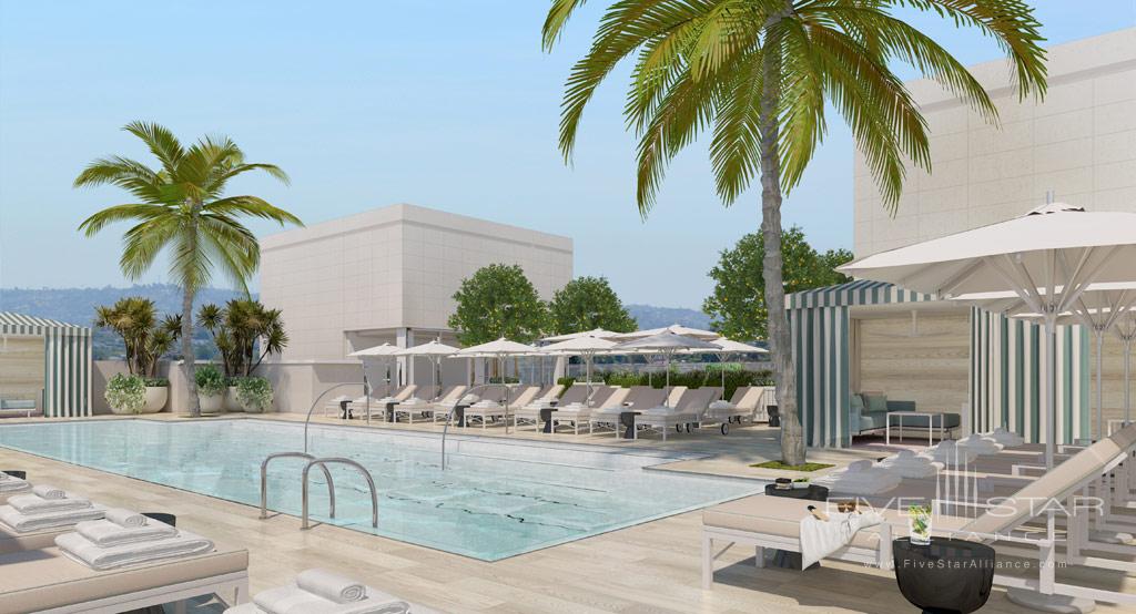 Rooftop Pool at Waldorf Astoria Beverly Hills, CA