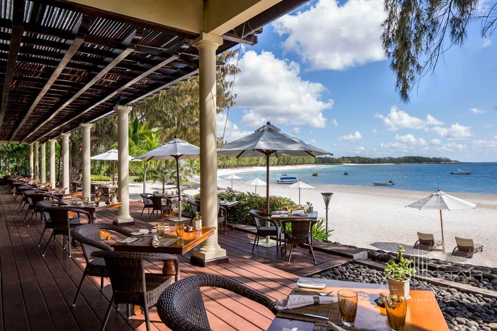 The Plantation Dining Room Overlooking the Sea at The Residence Mauritius, Belle Mare, Mauritius