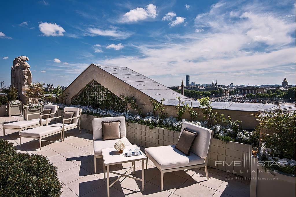 Terrace Lounge at Hotel de Crillon, Paris, France