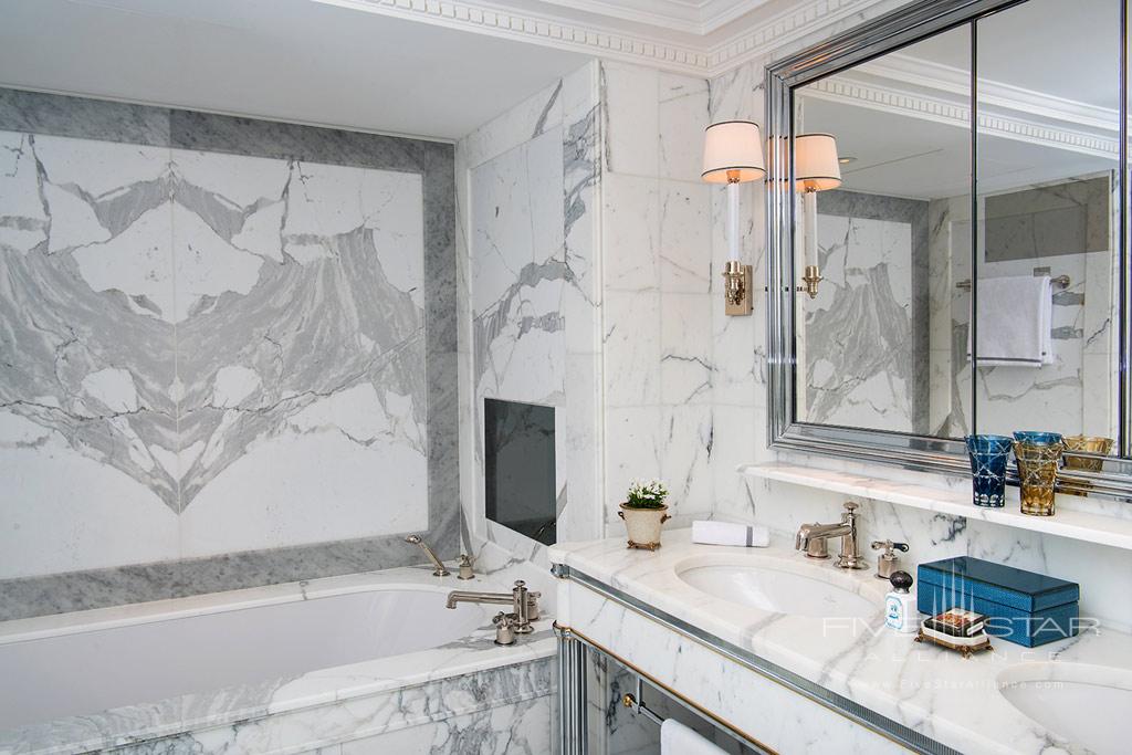 Guest Bath at Hotel de Crillon, Paris, France