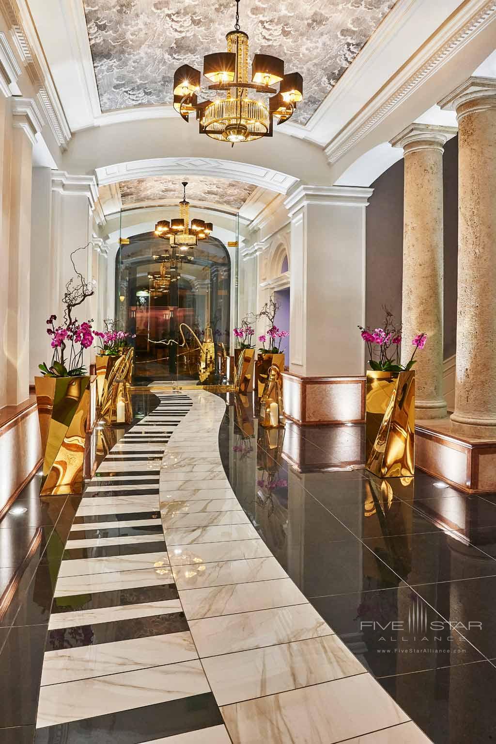 Lobby of Aria Hotel Budapest, Hungary