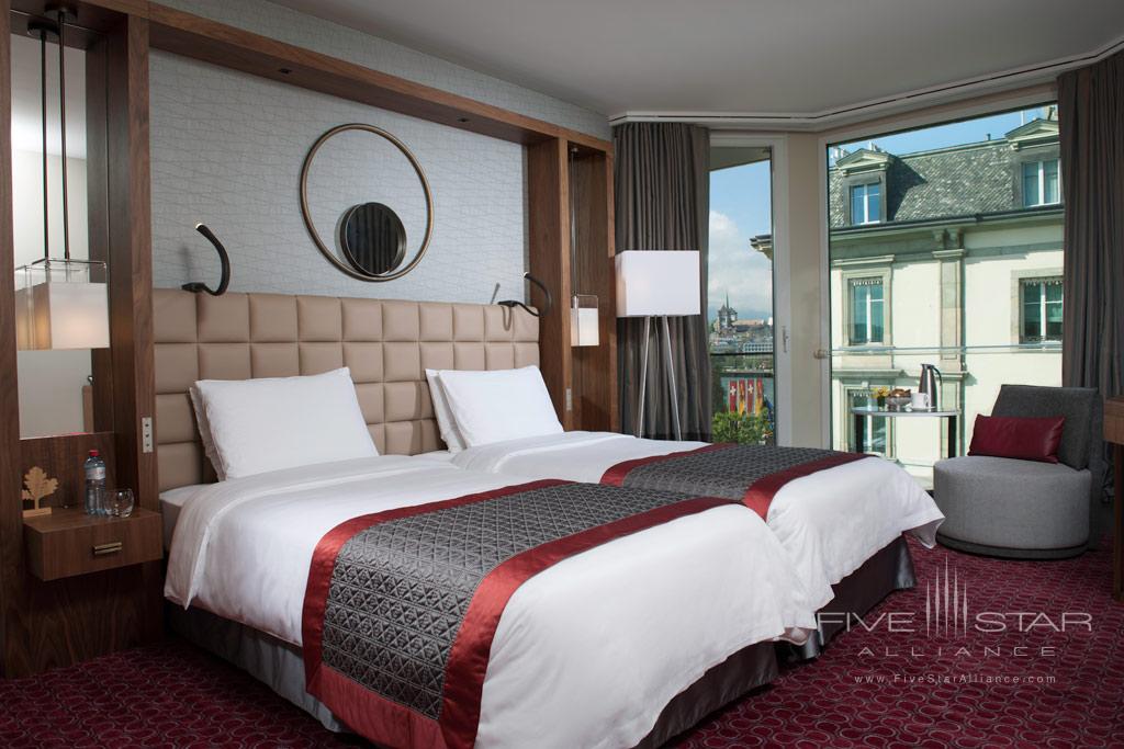 Premium Partial Lake View Guest Room at Grand Hotel Kempinski Geneva, Switzerland