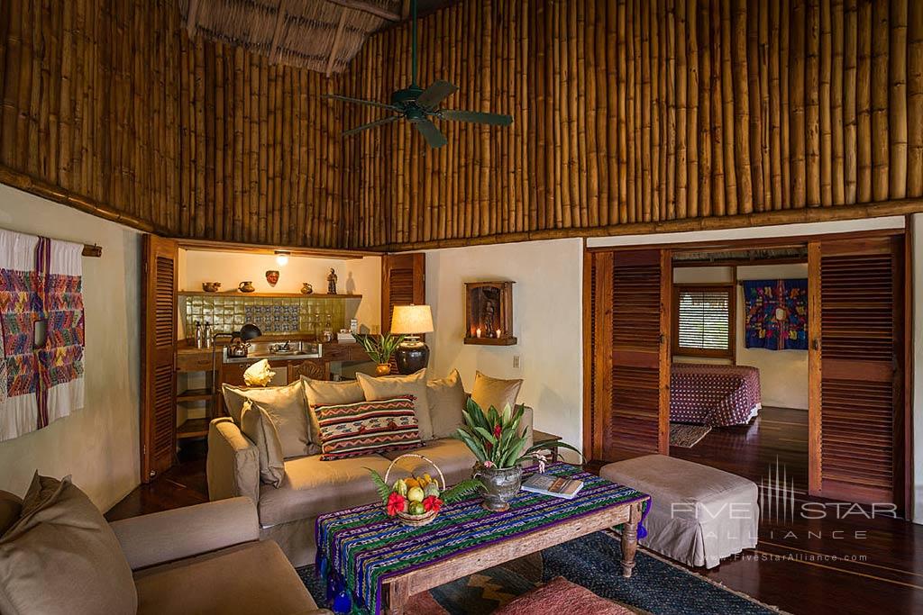 Guest Lounge at Blancaneaux Lodge, Belize