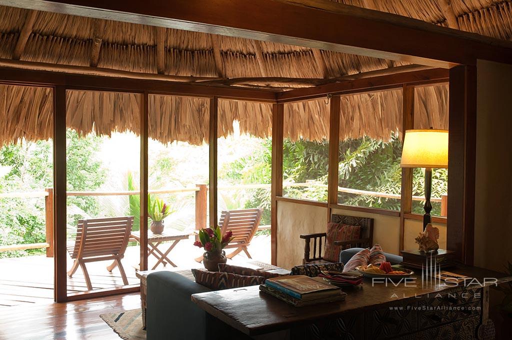 Guest Room Lounge at Blancaneaux Lodge, Belize