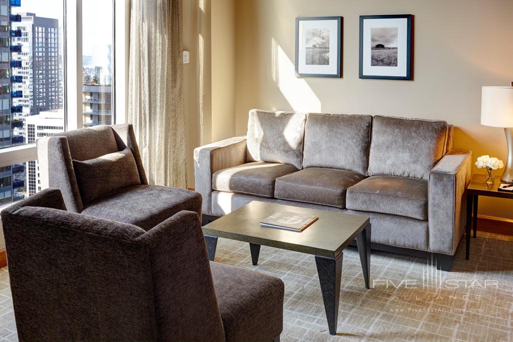 Suite Living Room at Grand Hyatt Seattle, WA