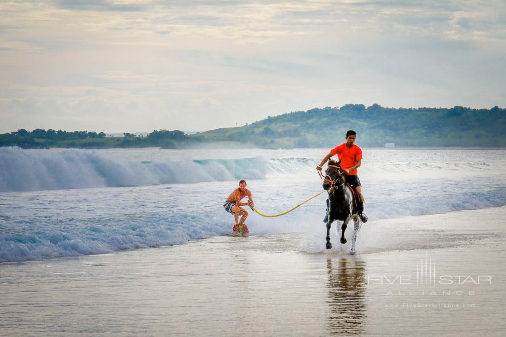 Wakeboard Behind a Horse at Nihi Sumba Island formerly Nihiwatu Resort, Sumba, Indonesia