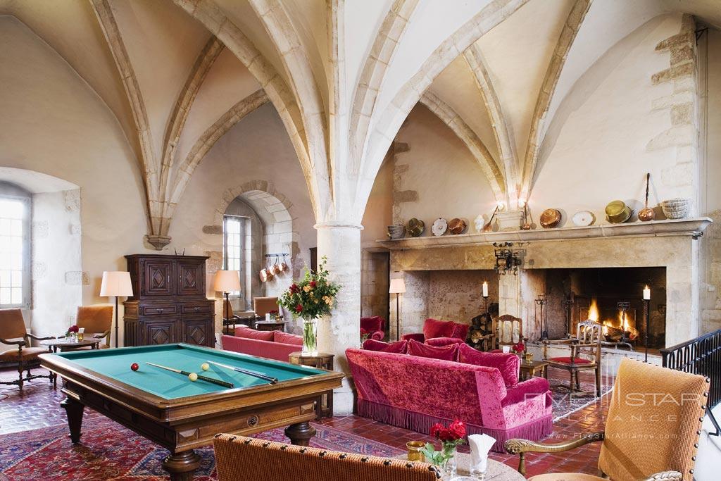 Lobby and Lounge at Chateau de Gilly, France