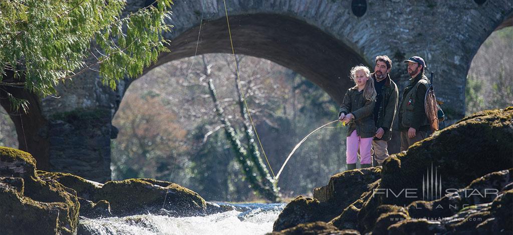 Fishing at Sheen Falls Lodge, Kerry County, Ireland