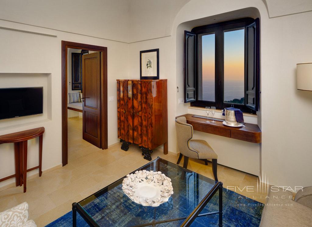 Guest Room Lounge at Monastero Santa Rosa Hotel &amp; Spa, Italy