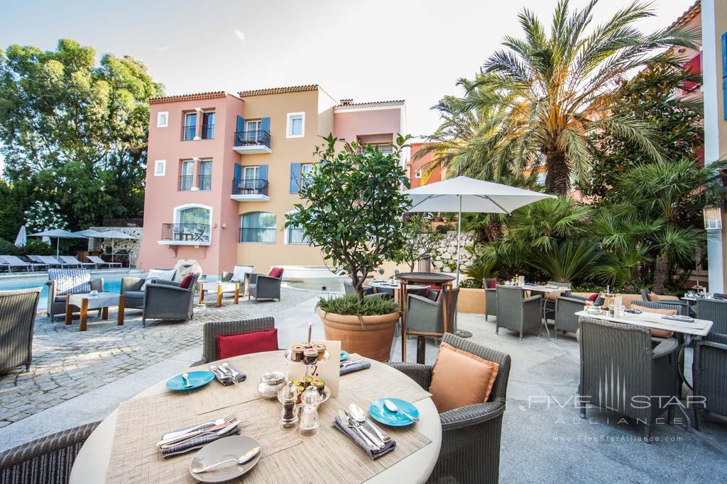 Outdoor Lounge at Hotel Byblos Saint Tropez, Saint Tropez, France