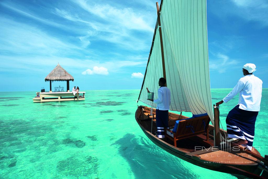 Romantic Dining on Ocean Pavilion at Taj Exotica Resort and Spa, Male, Maldives
