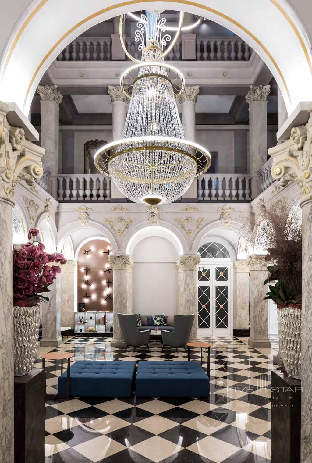 Lobby of Hotel de la Paix Geneva, Geneve, Switzerland