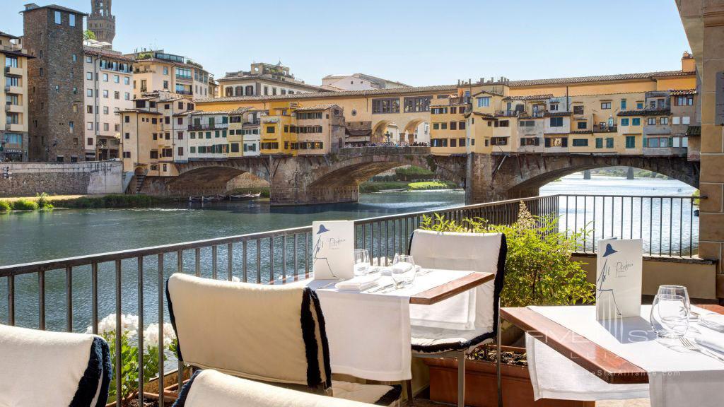 Terrace Dine at Hotel Lungarno, Florence, Italy