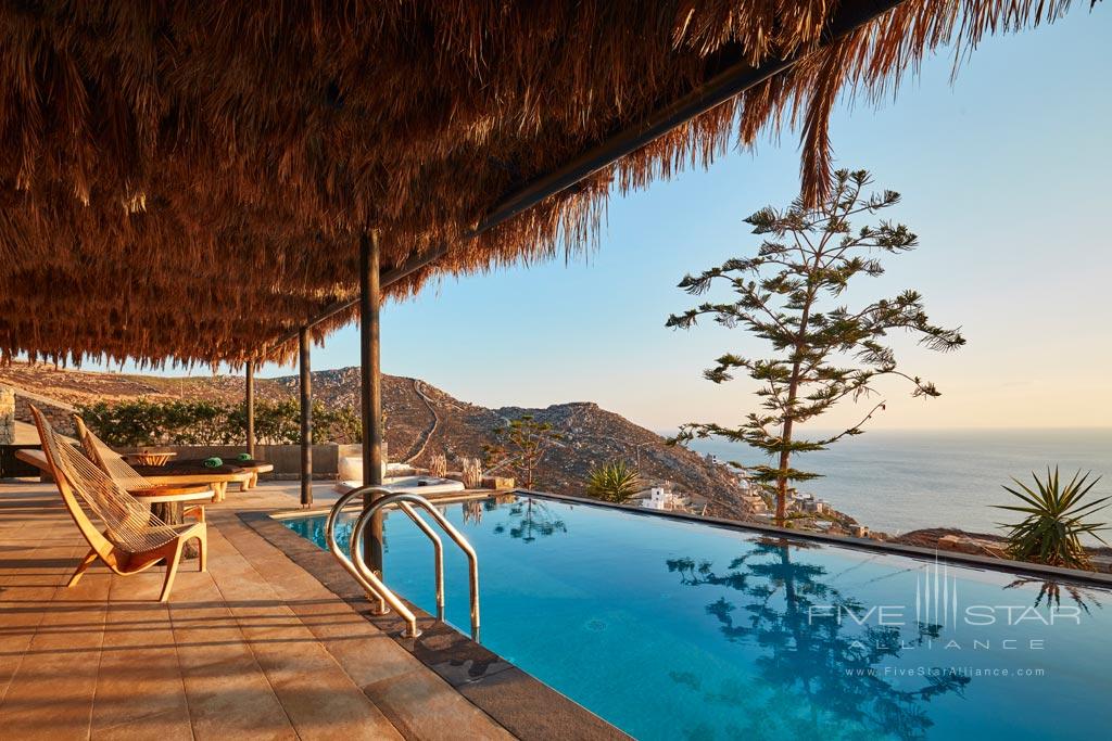 Pool Lounge at Myconian Utopia Resort, Mykonos, Cyclades, Greece