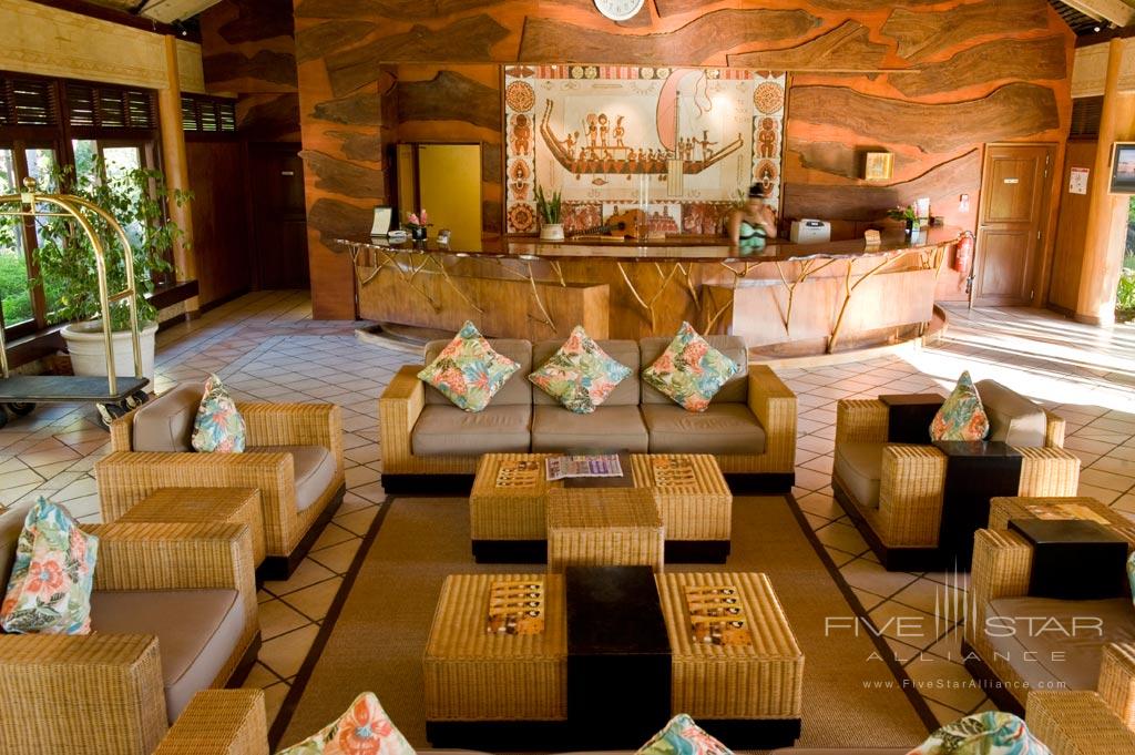 Lobby of Hilton Moorea Lagoon Resort &amp; Spa, Papetoai, French Polynesia
