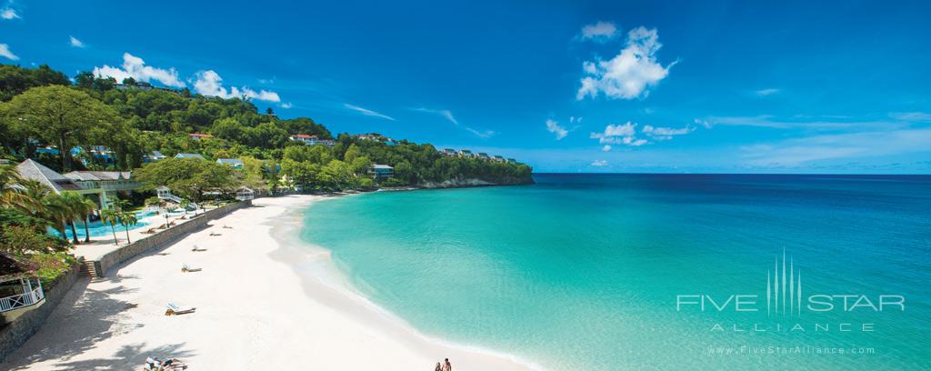 Beach at Sandals Regency La Toc