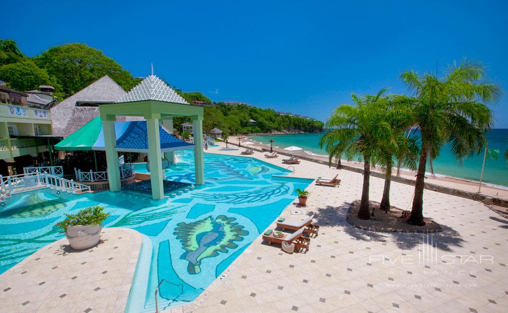 Main Pool at Sandals Regency La Toc, Castries, Saint Lucia