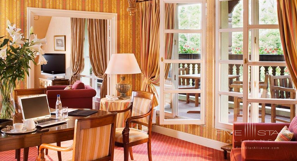 Guest Room Lounge at Chateau de l'Ile, Strasbourg-Ostwald, France