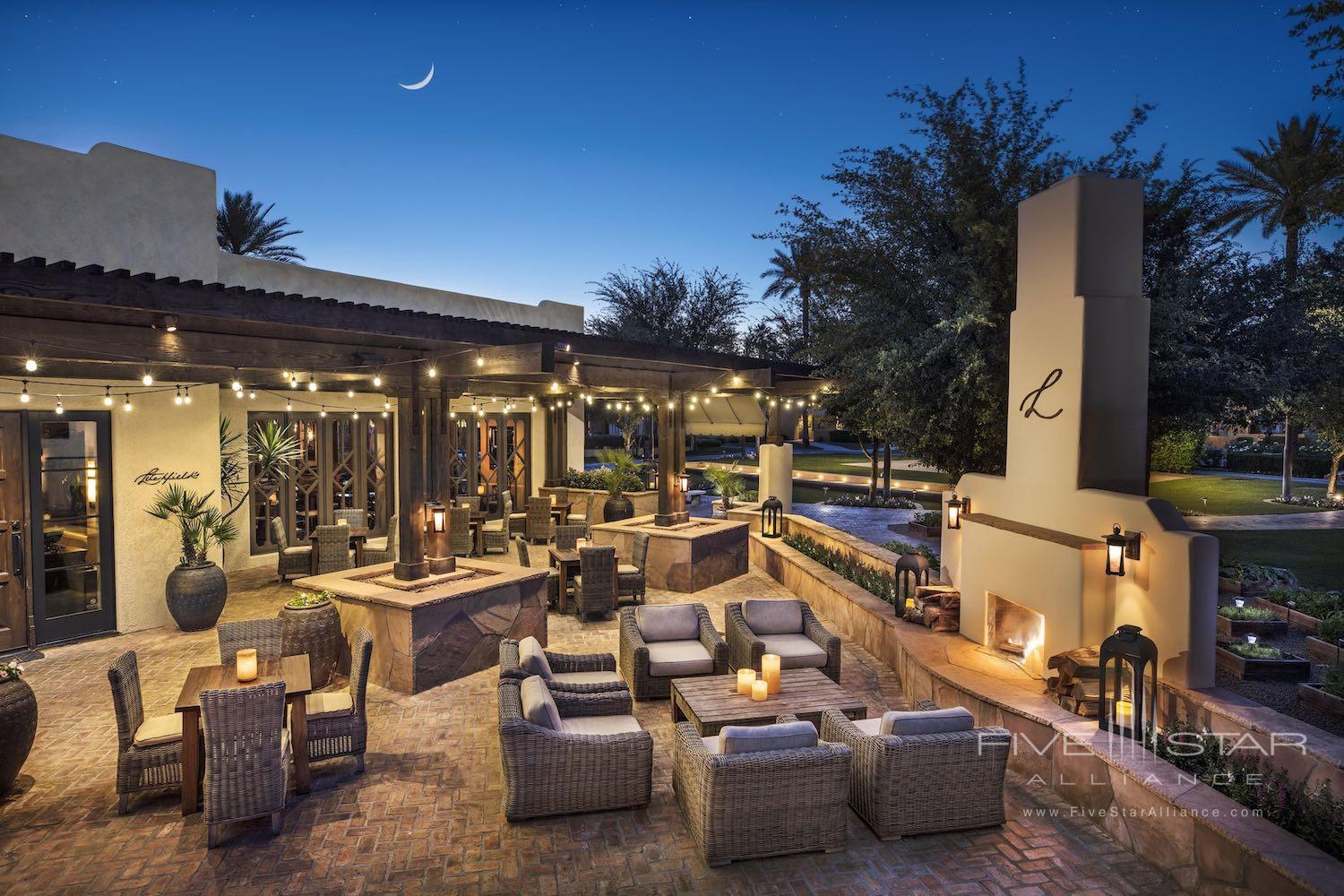 Litchfield's outdoor seating at The Wigwam Arizona Resort in Phoenix