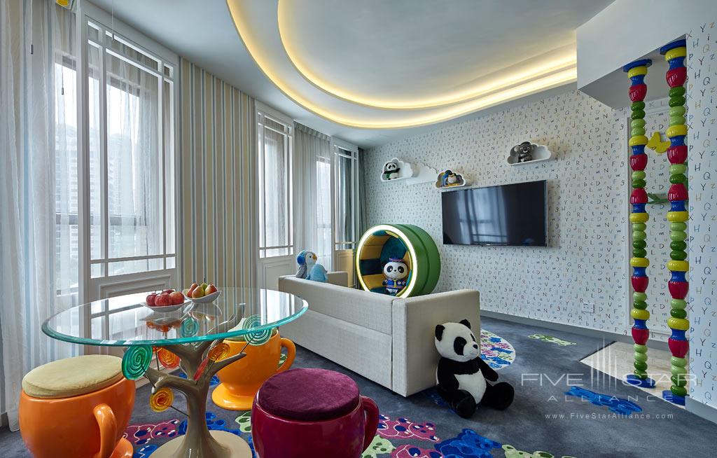 Ocean Park Family Suite Living Room at Dorsett Wanchai, Hong Kong