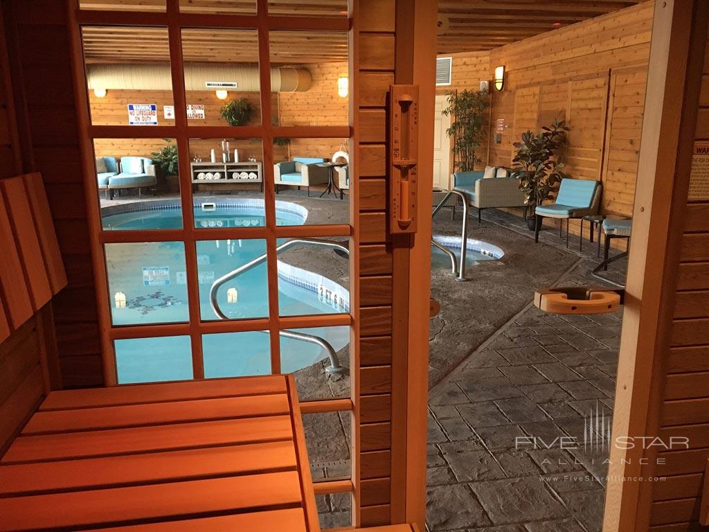 Sauna and Indoor Pool at The French Manor, South Sterling, PA