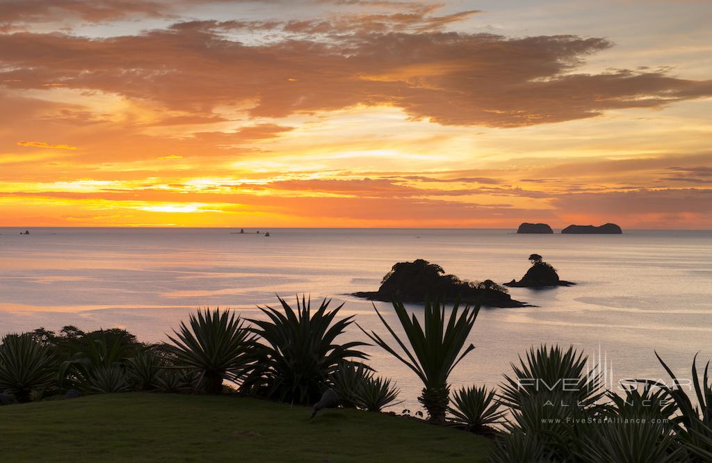 Sunset view at Casa Chameleon Las Catalinas