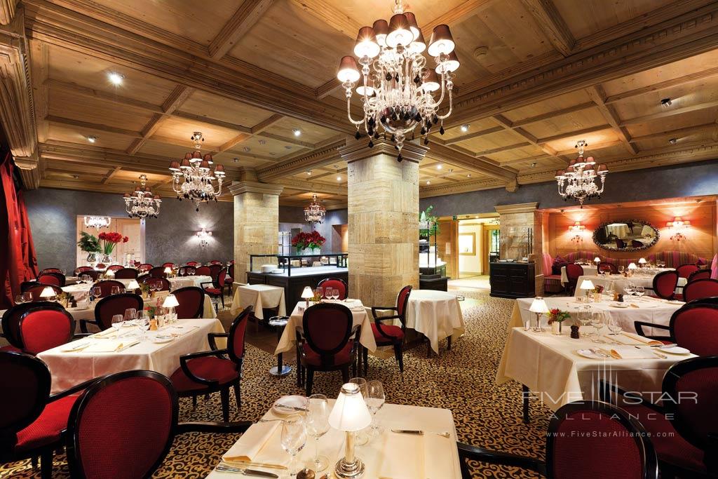 Le Grand Restaurant at Gstaad Palace Hotel, Switzerland