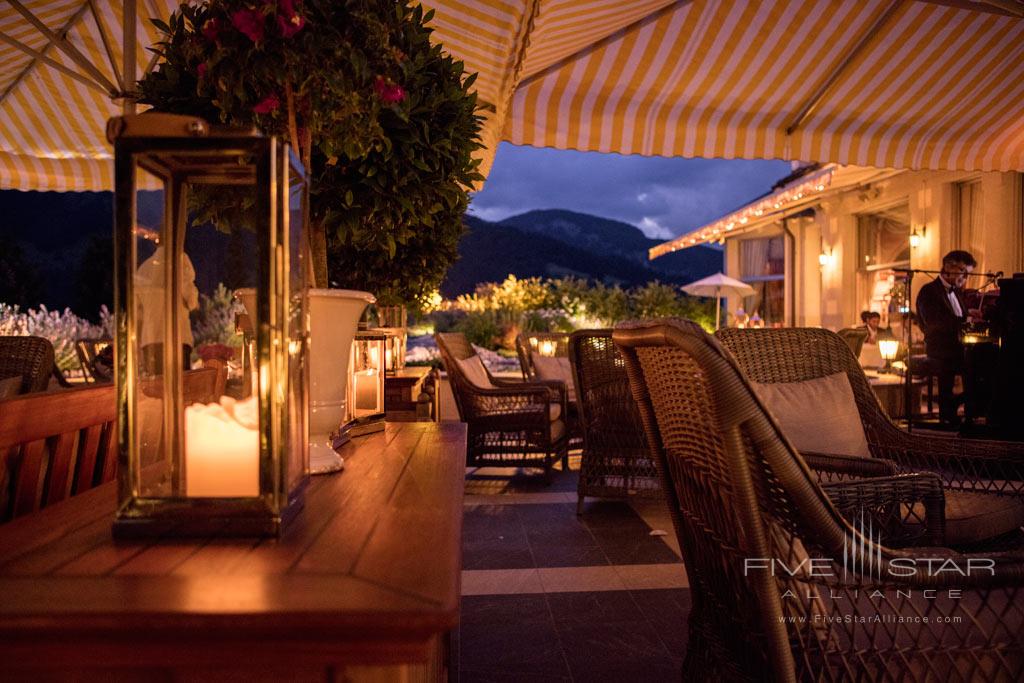 Terrace Dine at Gstaad Palace Hotel, Switzerland