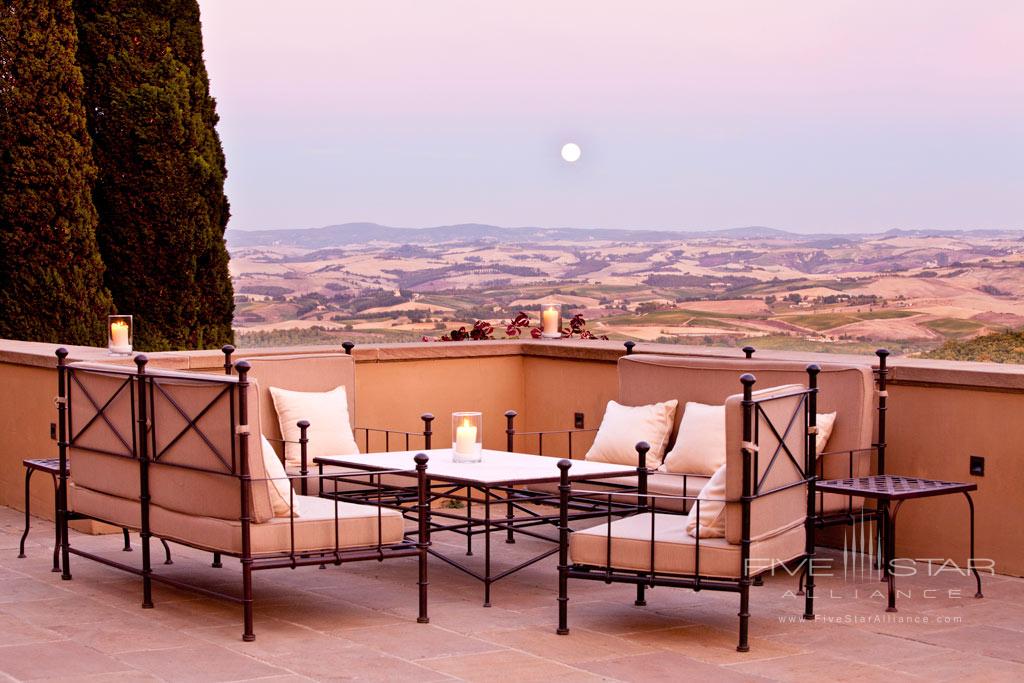 Terrace Dine at Rosewood Castiglion del Bosco, Montalcino, Italy