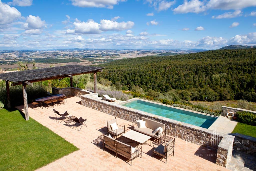 Outdoor Pool with Views at Rosewood Castiglion del Bosco, Montalcino, Italy