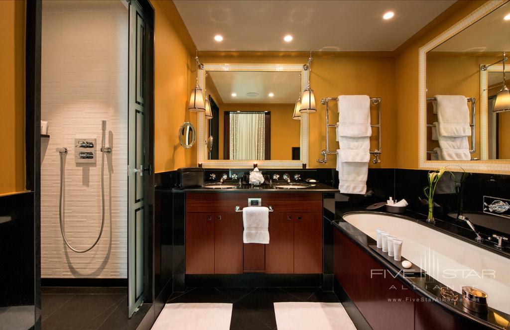 Guest Bath at Hotel Fouquet's Barriere, Paris, France