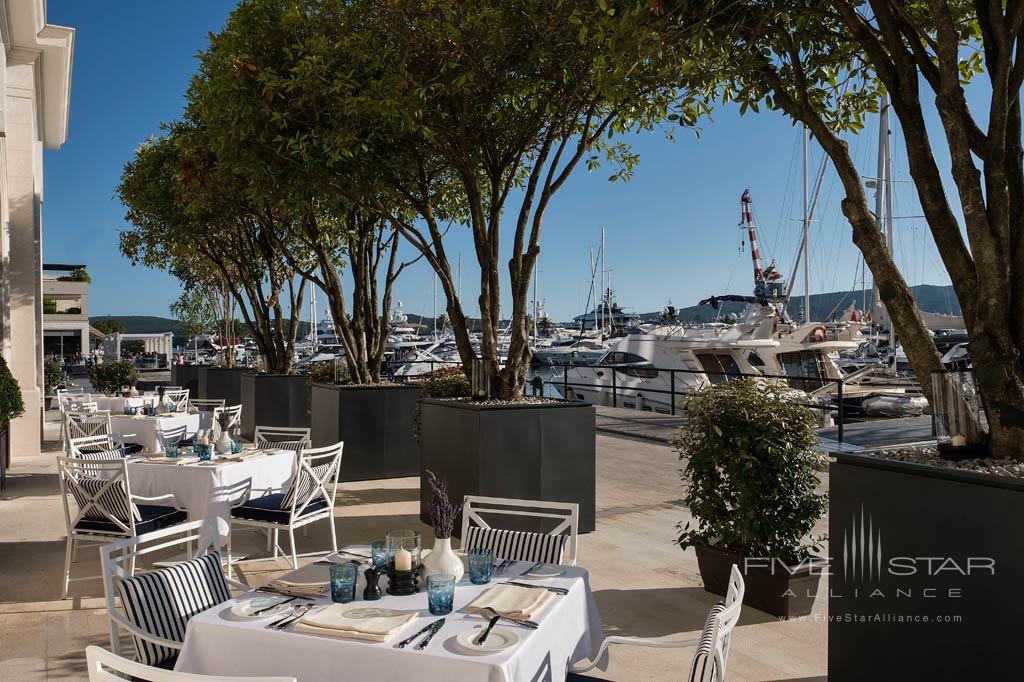 Terrace Dining at Regent Porto Montenegro, Tivat, Montenegro