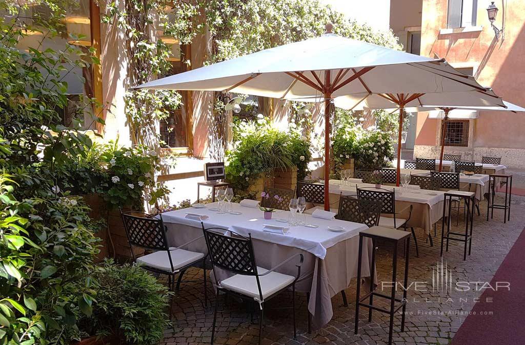 Terrace DIne at Palazzo Victoria, Verona, Italy