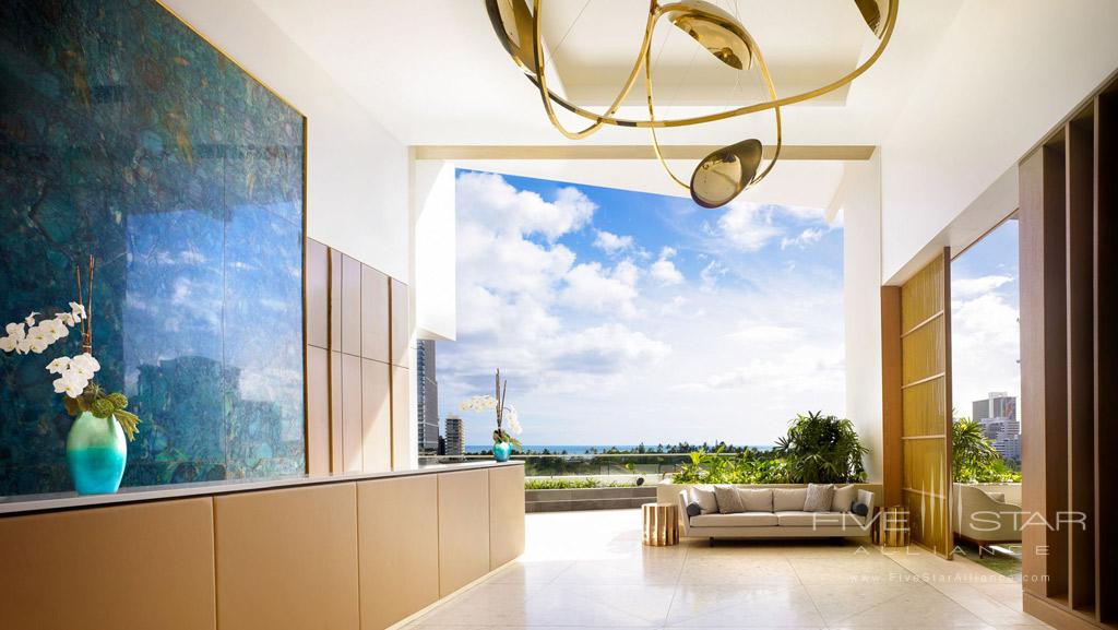 Lobby of The Ritz-Carlton Residences, Waikiki Beach Honolulu, HI