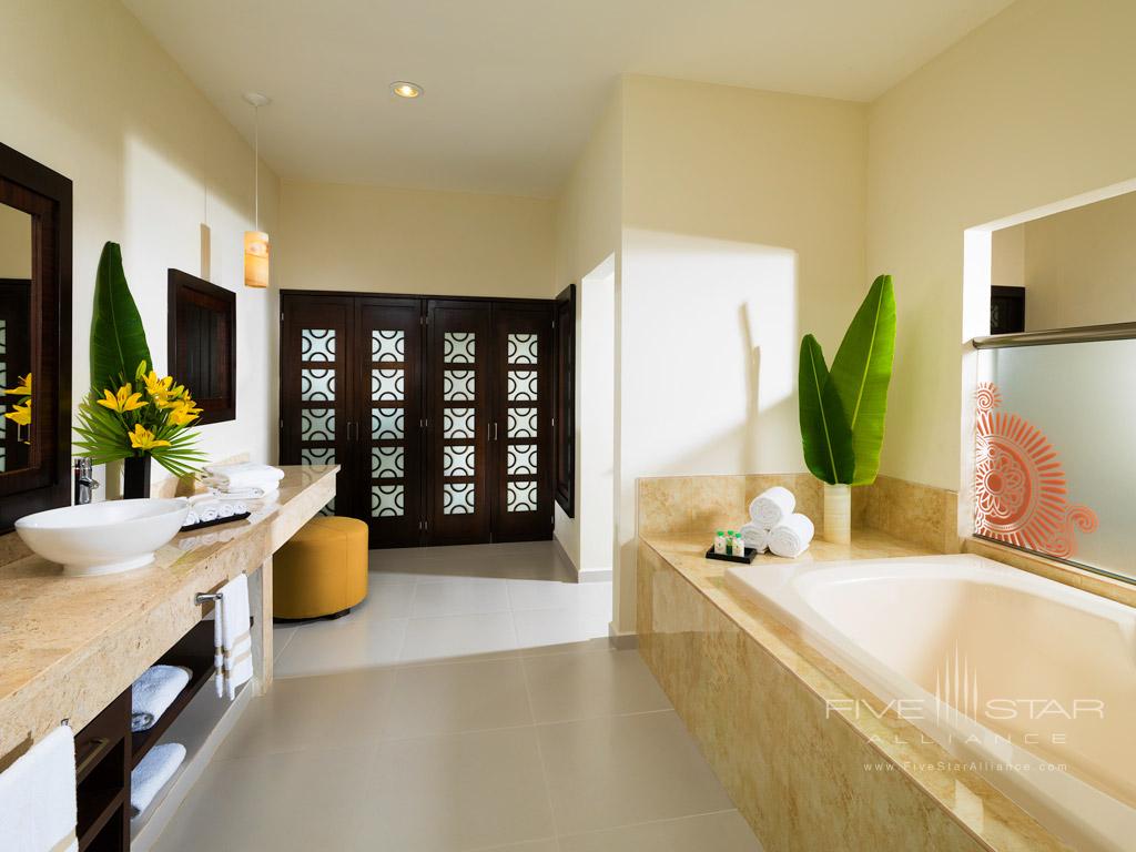 Premium Presidential Swim Up Suite Bath at El Dorado Seaside Suites, Riviera Maya, Quintana Roo, Mexico