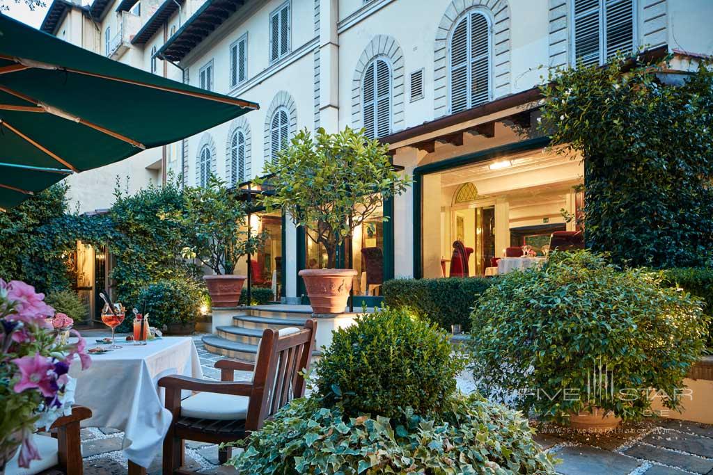 Garden Dining at Hotel Regency, Florence, Italy