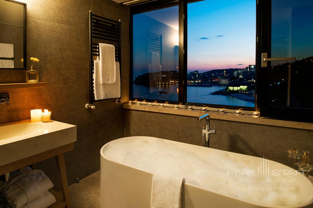 Deluxe Suite Tower Bath at Hotel Excelsior Dubrovnik, Croatia