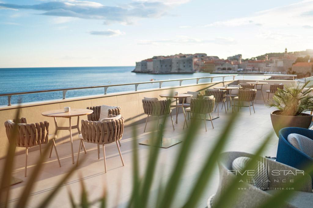 Piano Bar Terrace at Hotel Excelsior Dubrovnik, Croatia