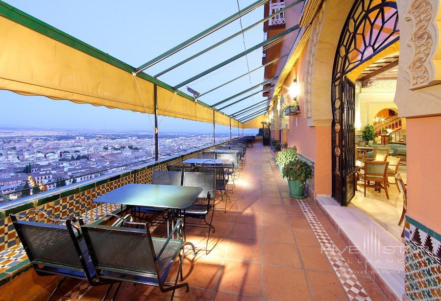 Terrace Lounge at Alhambra Palace Hotel, Granada, Spain