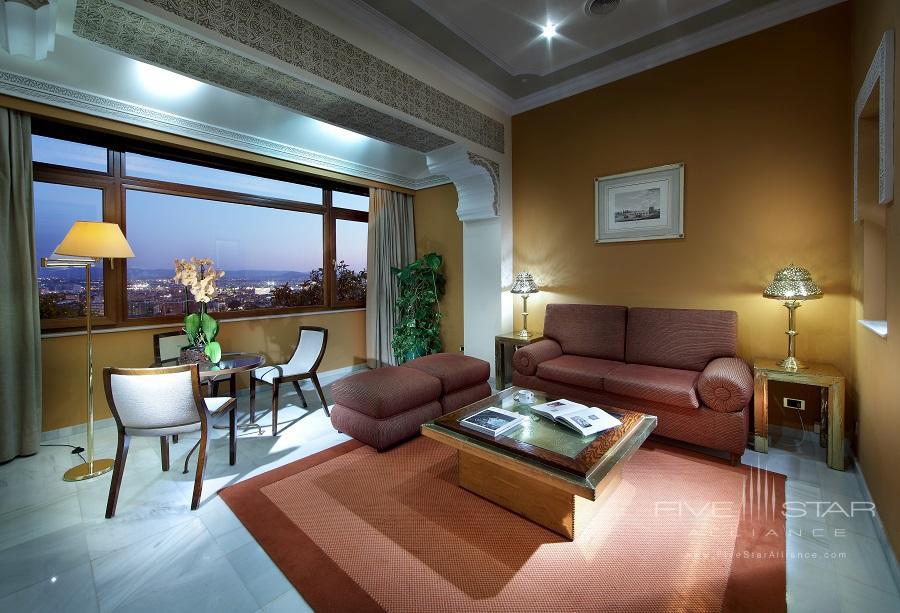 Junior Suite Living Room at Alhambra Palace Hotel, Granada, Spain