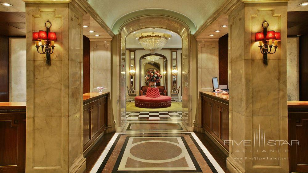 Lobby of Avenida Palace Hotel, Barcelona, Spain