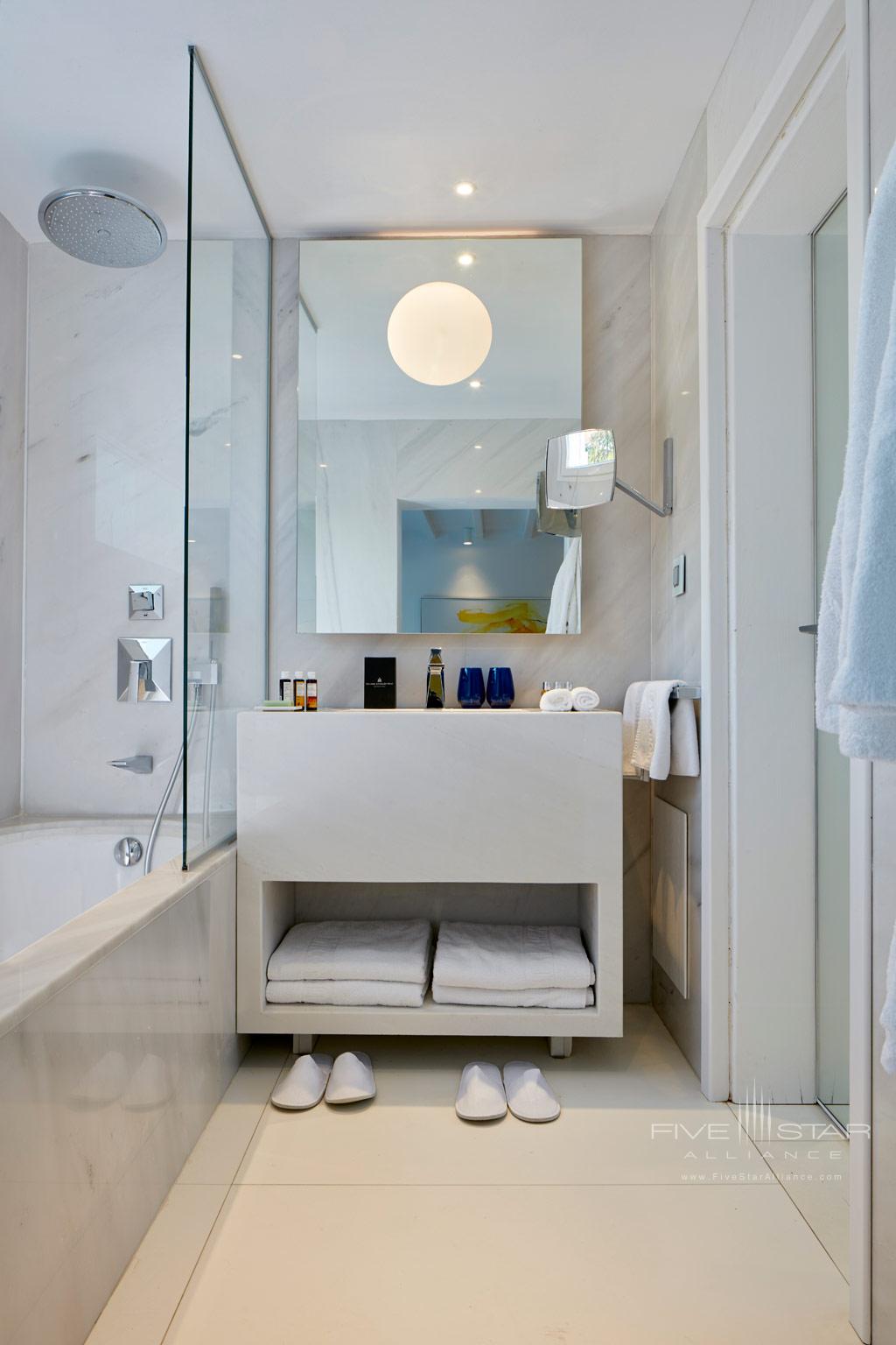 Guest Bath at Myconian Ambassador Hotel and Thalasso Spa , Mykonos, Greece