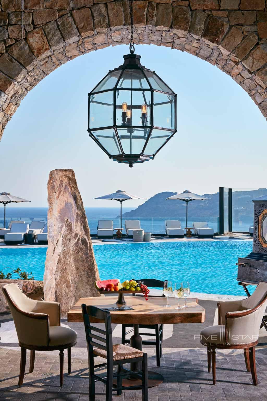 Pool Bar at Royal Myconian Resort and Thalasso Spa, Mykonos, Greece