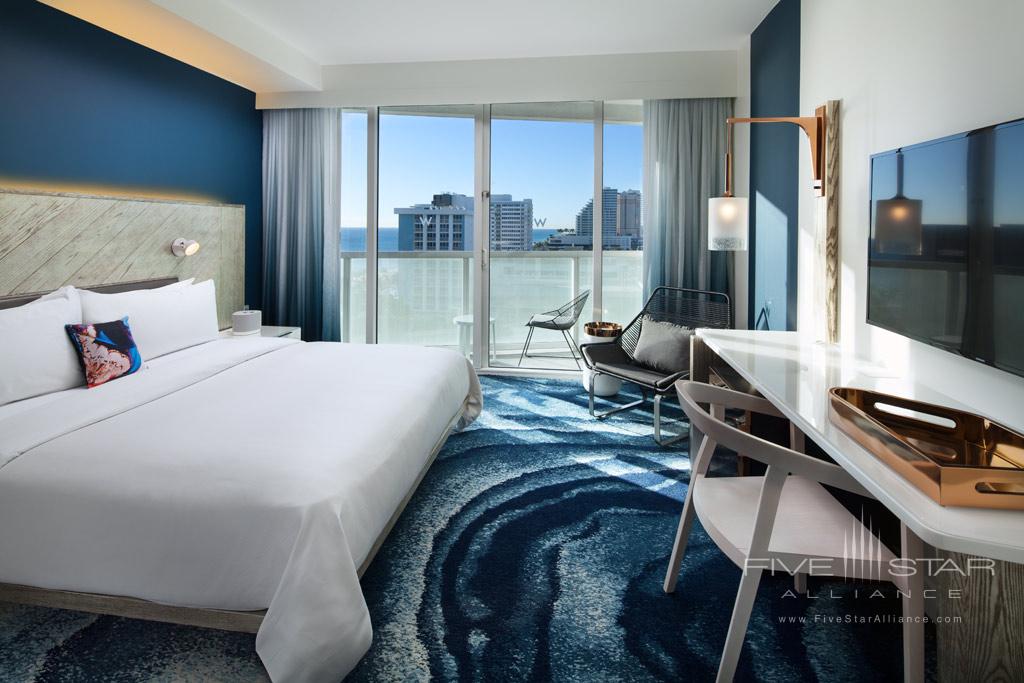 Wonderful King Guest Room at W Fort Lauderdale, Fort Lauderdale, FL