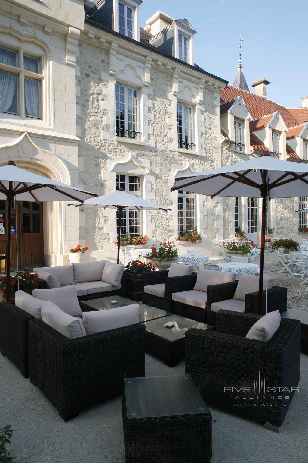 Terrace Lounge at Chateau De Fere, Fere-en-tardenois, France