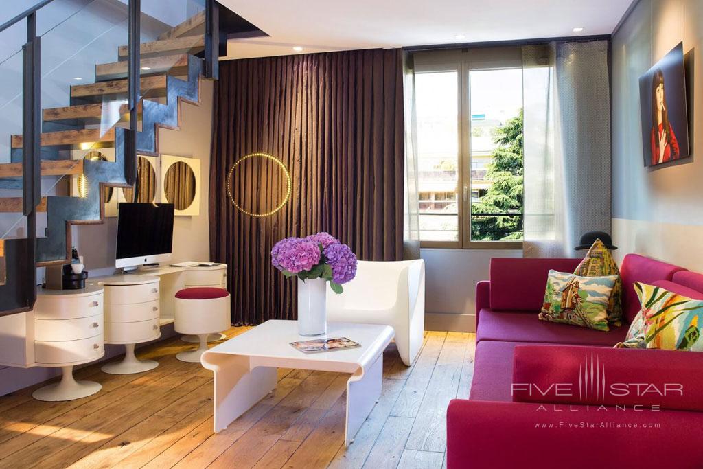 Suite Living at Hotel La Belle Juliette Paris, France