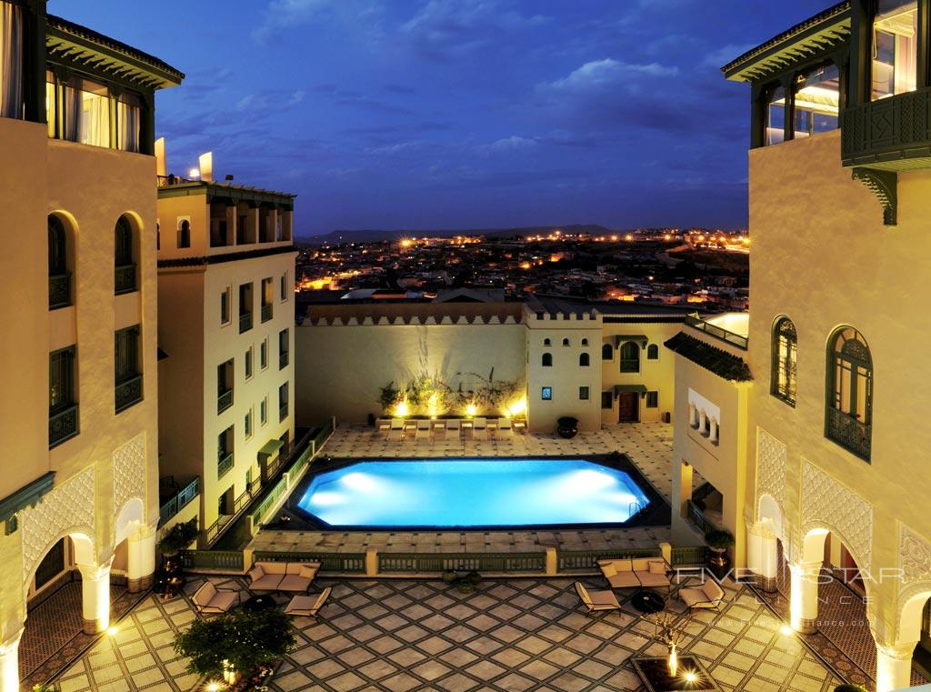 Outdoor Pool at Palais Faraj, Fes, Morocco