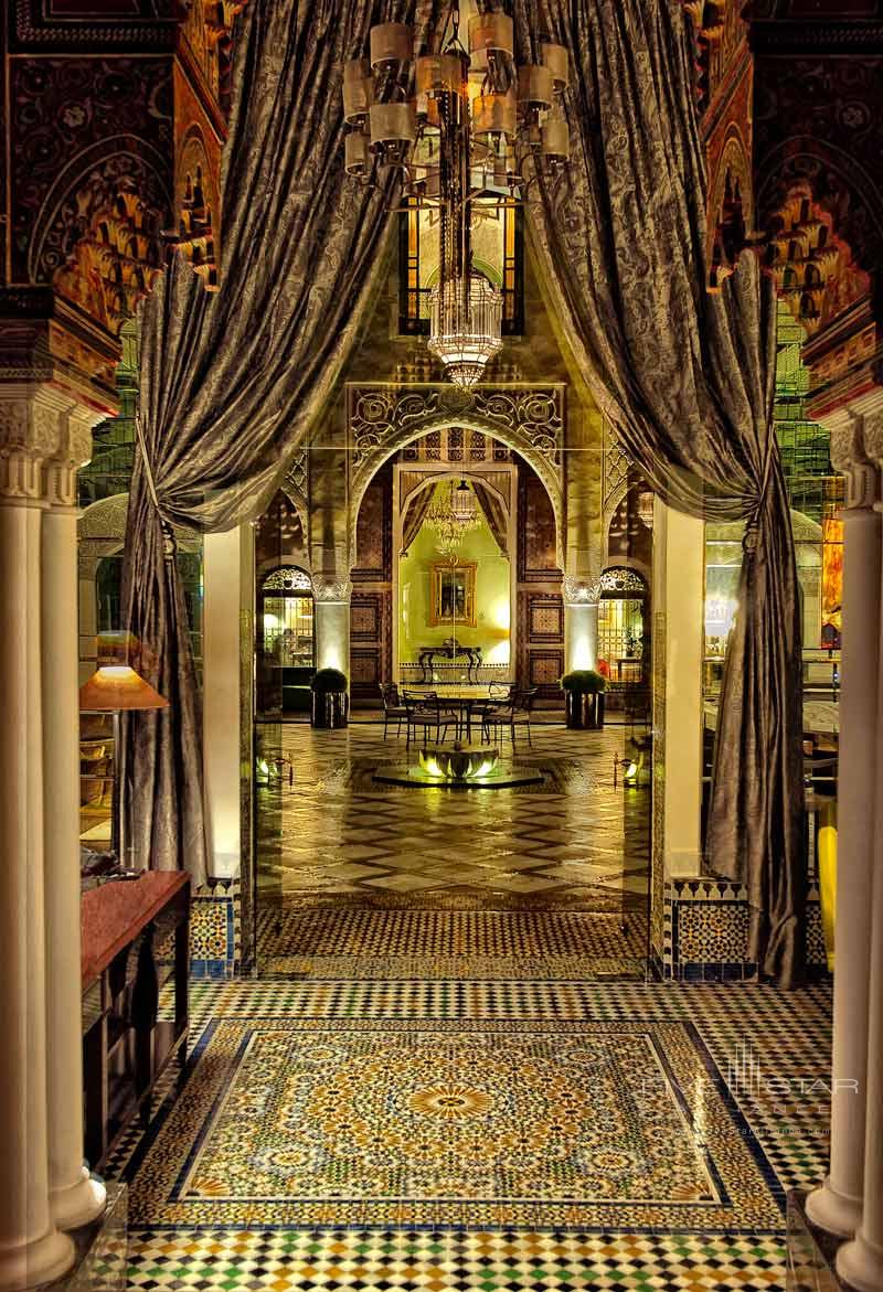 Lobby of Palais Faraj, Fes, Morocco