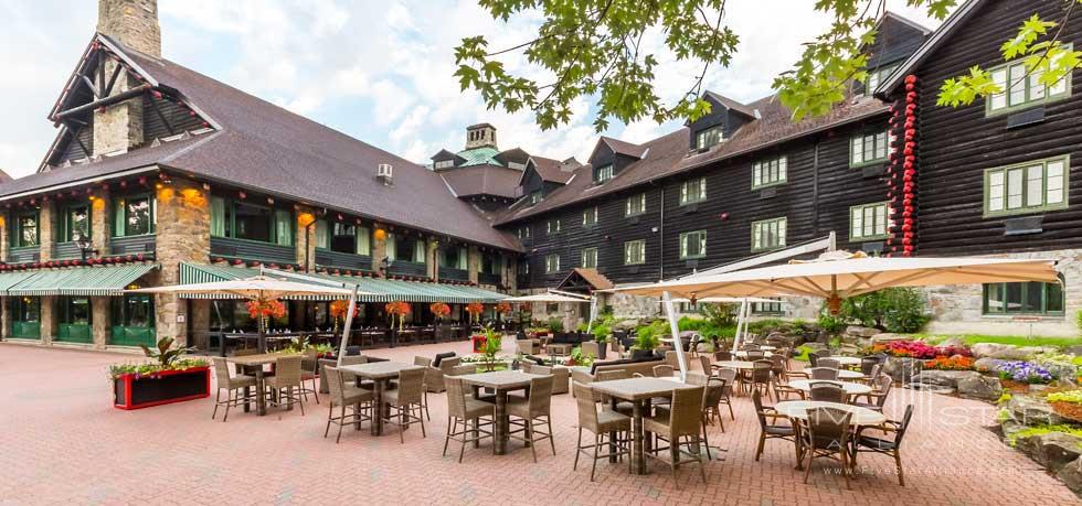 Patio Dining at Fairmont Le Chateau Montebello, Montebello, PQ, Canada