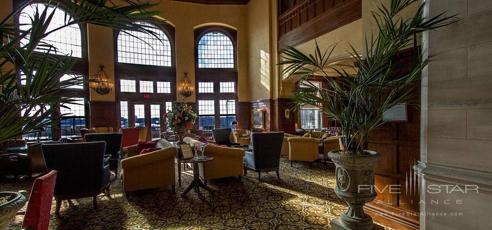 Lobby and Lounge at Fairmont Hotel Macdonald, Edmonton, AB, Canada